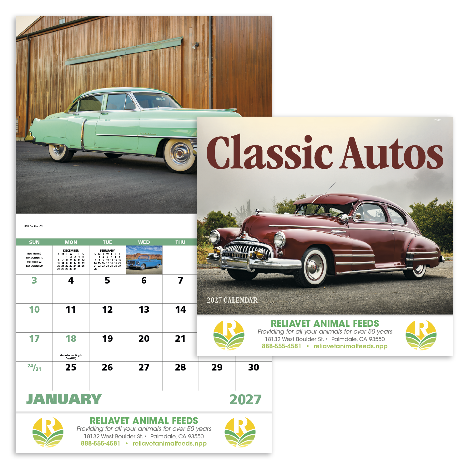 Good Value™ Classic Autos - Stapled Calendar 63