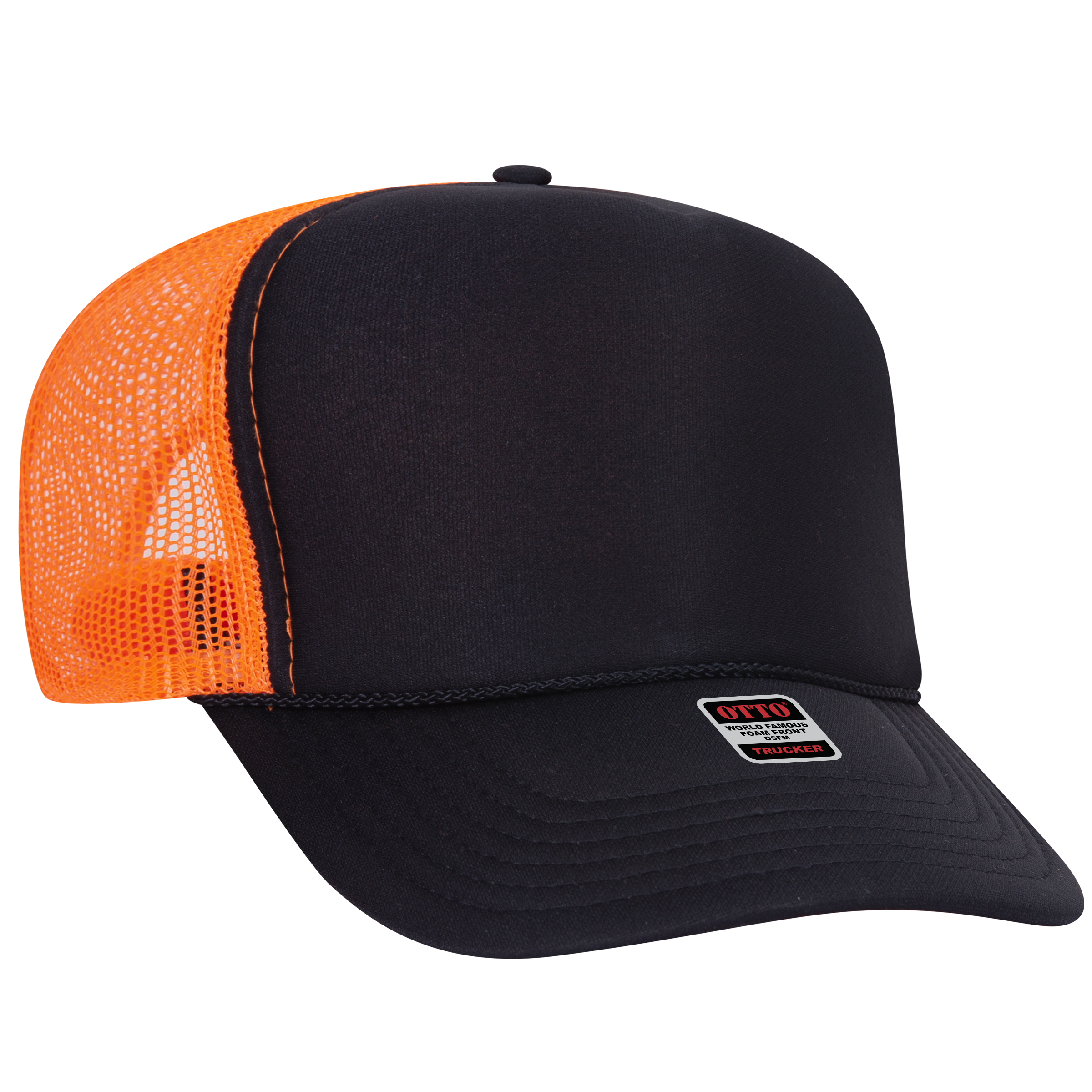OTTO CAP® 5 Panel High Crown Mesh Back Trucker Hat 220