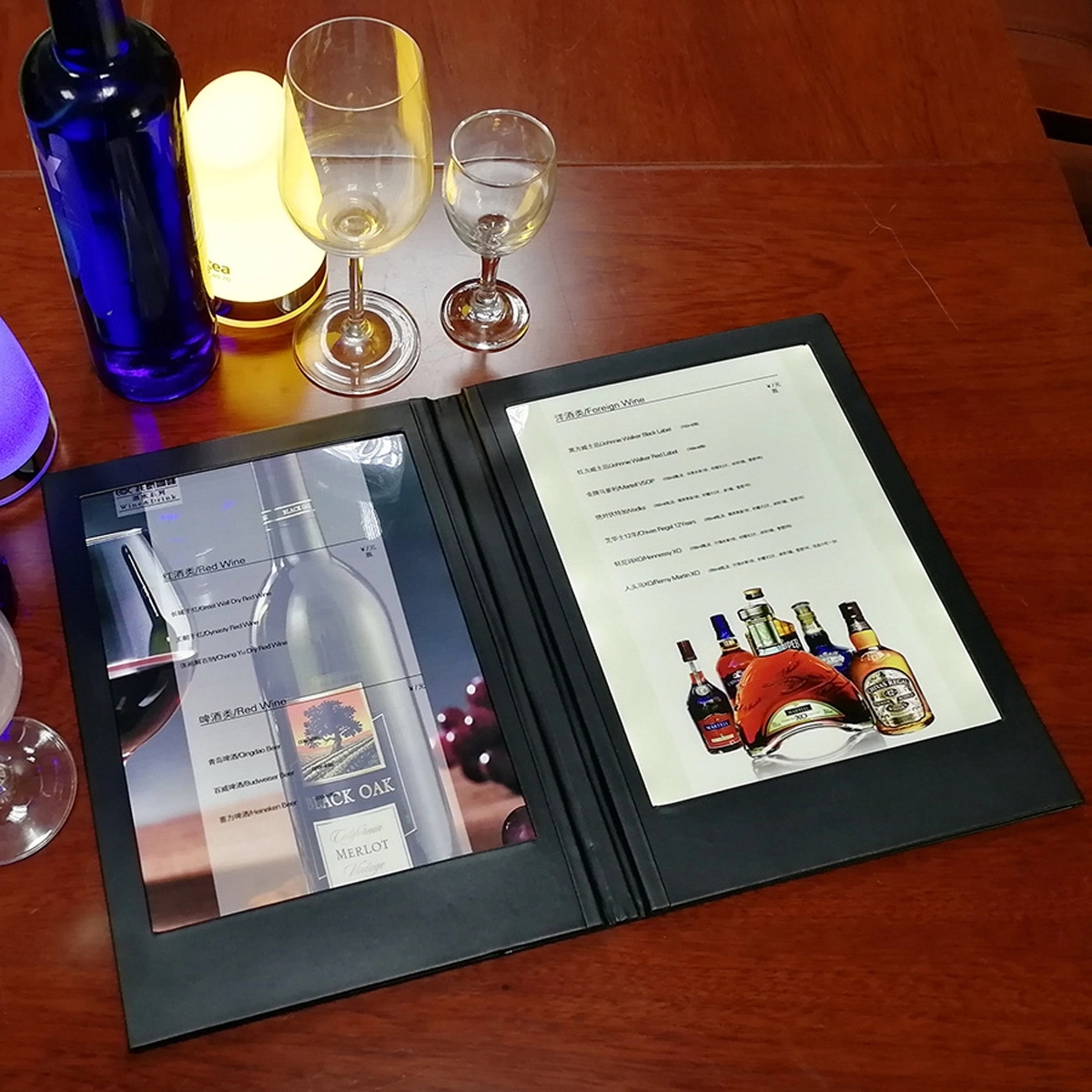 Luxury Light Up Menu Double Pages 1