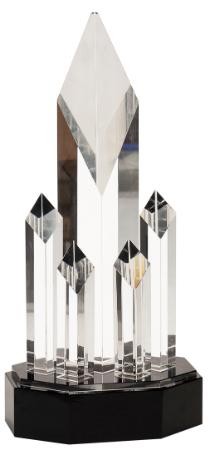 11" 5 Rising Crystal Diamonds Executive Award 1