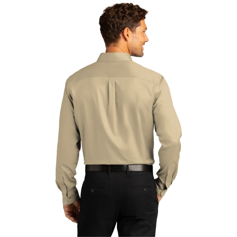 Port Authority Long Sleeve SuperPro React Twill Shirt. 7