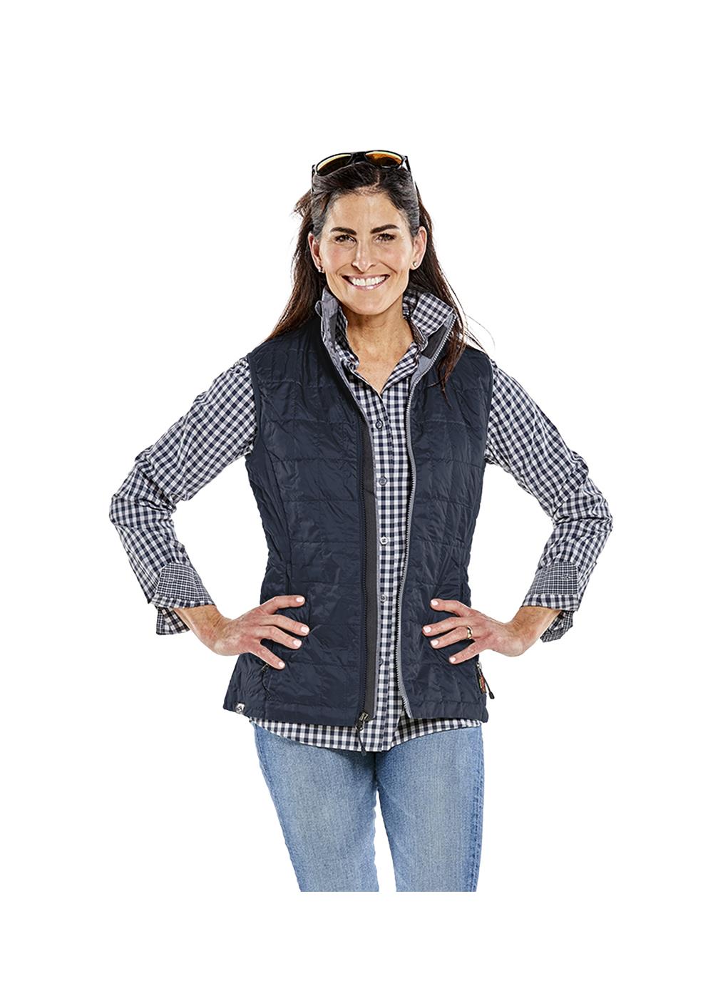 Storm Creek Women's Traveler 60 GSM Insulated Packable Quilted Vest - Glossy