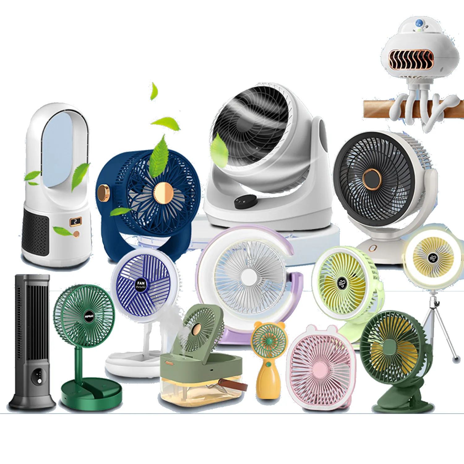 Various Styles Of Small Fans 2