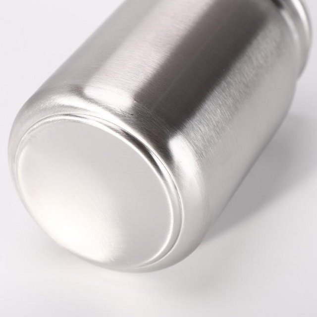 Stainless Steel Mason Jar with Straw 16 oz 6