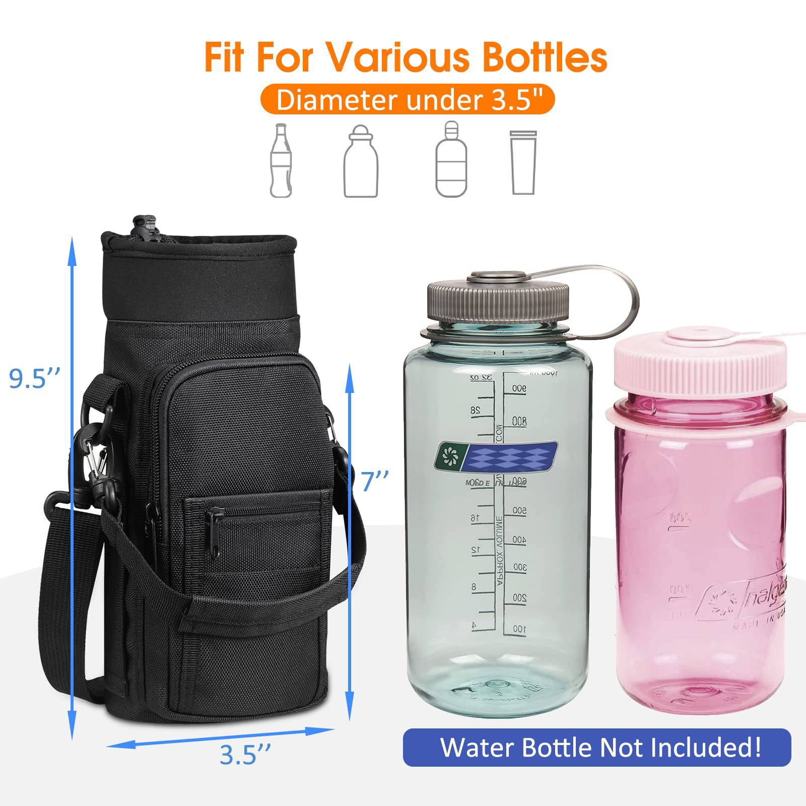 Nylon Cloth Half Gallon Shoulder Strap Water Bottle Cover 4