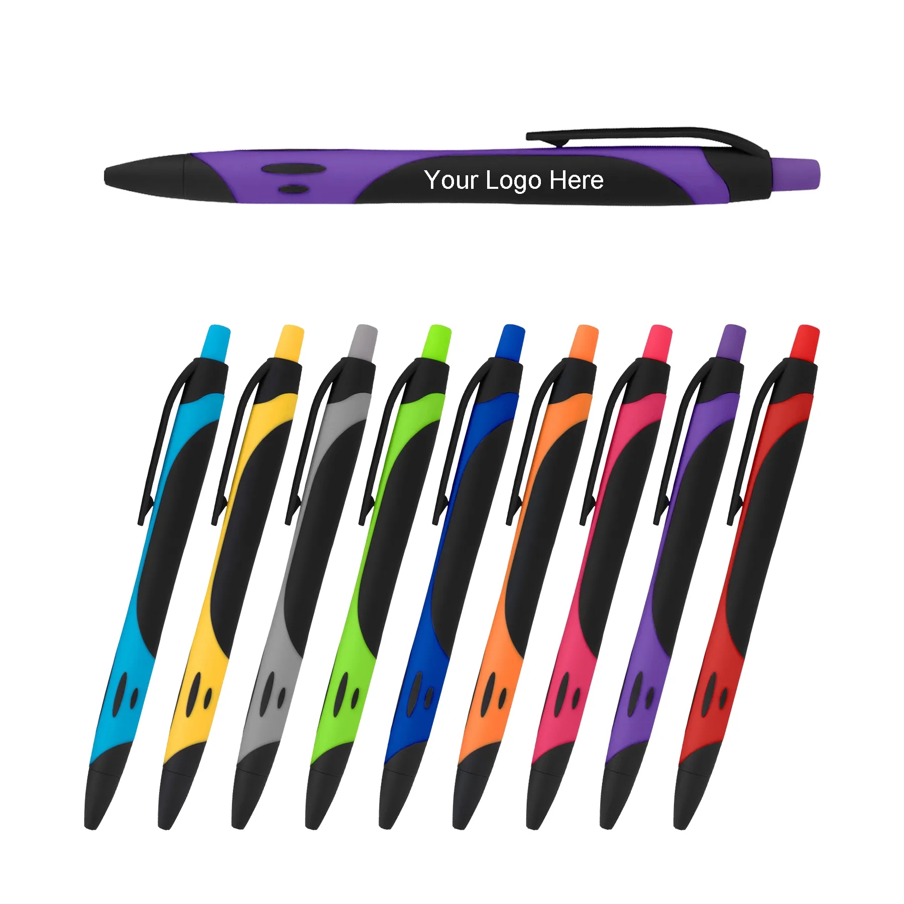 Two-Tone Sleek Write Rubberized Ballpoint Pen