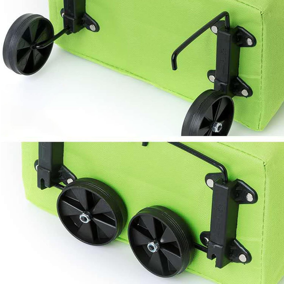 Foldable Rolling Shopping Grocery Cart Tote Bag with Wheels 6