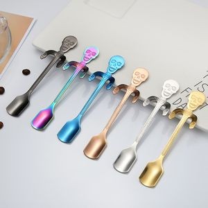 Skeleton Skull Shaped Steel Spoon 11