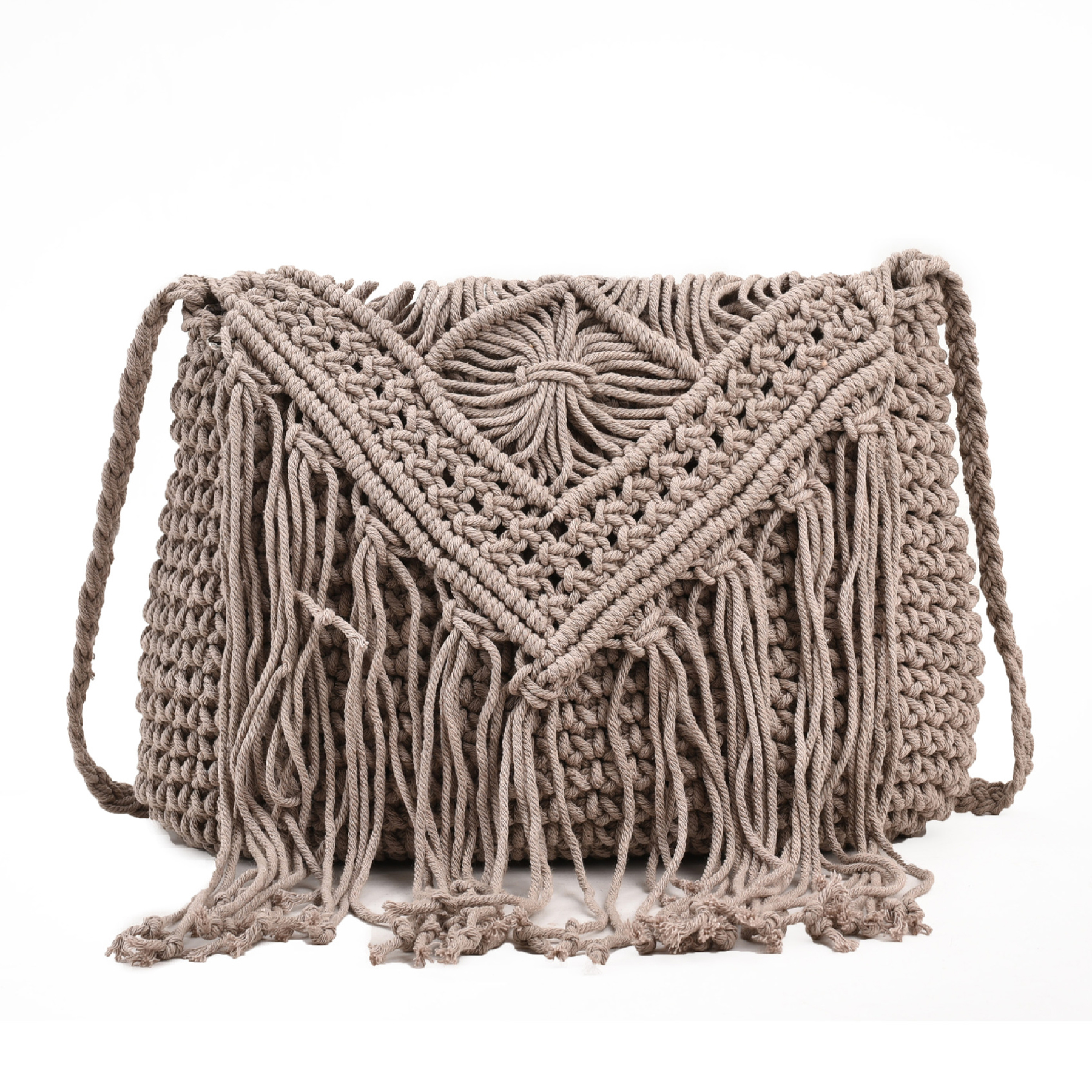 Jute Straw cotton tassel shoulder cross-body bag 7