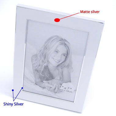 3.5 x 5" Aluminum 2Tone Photo Frame 1