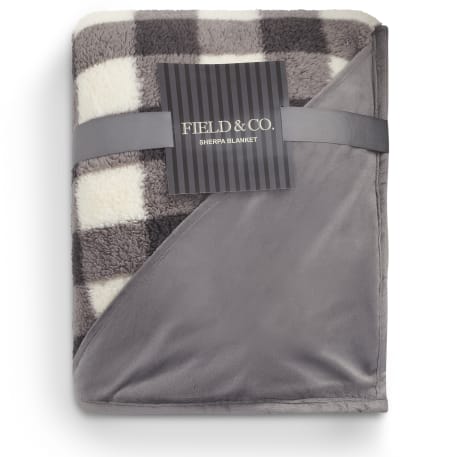 Field & Co.® Double Sided Plaid Sherpa Blanket 78