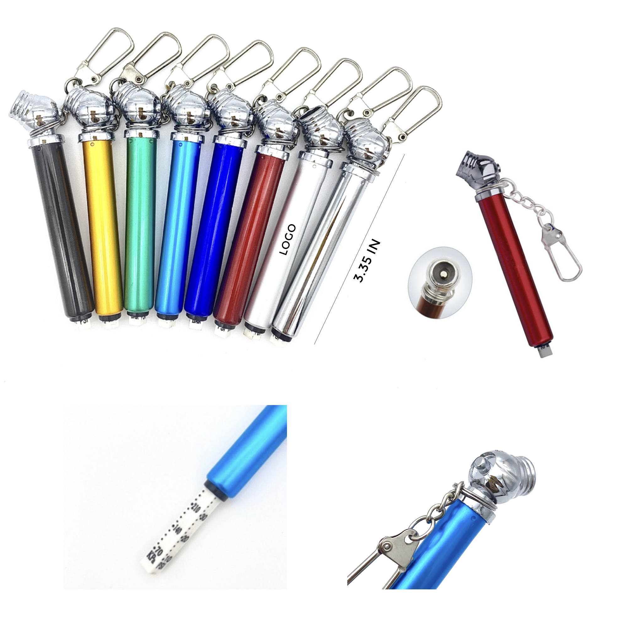 MOQ 10 PCS Portable Mini Tire Gauge 2