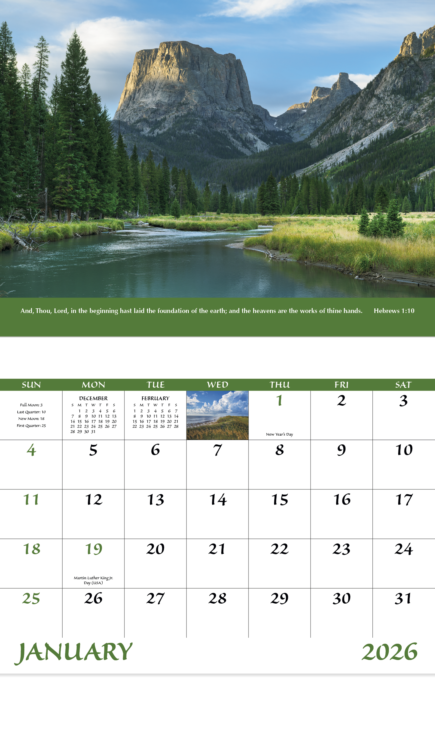 Good Value™ Everlasting Word - Stapled Calendar 25