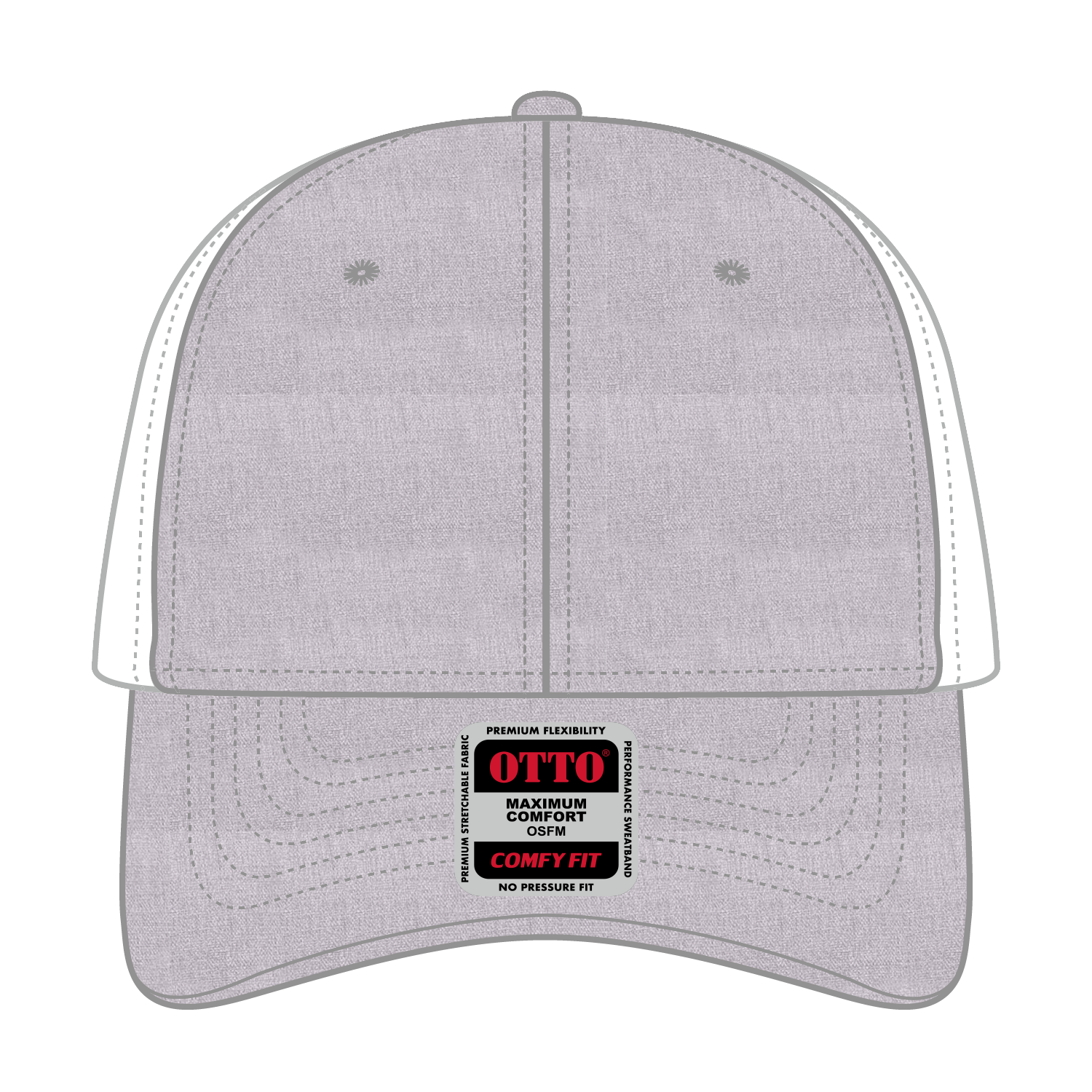 OTTO CAP® OTTO COMFY FIT® 6 Panel Low Profile Mesh Back Trucker Hat 24