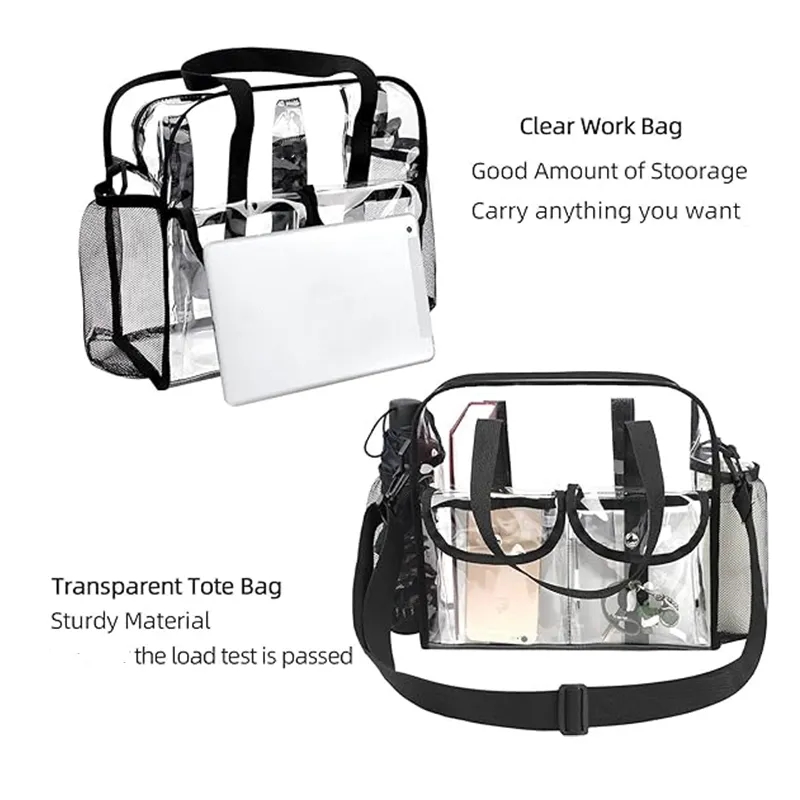 Waterproof Stadium Transparent Clear Tote Bags 2