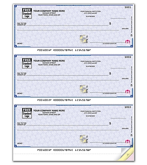 High security laser multipurpose checks with lines 2