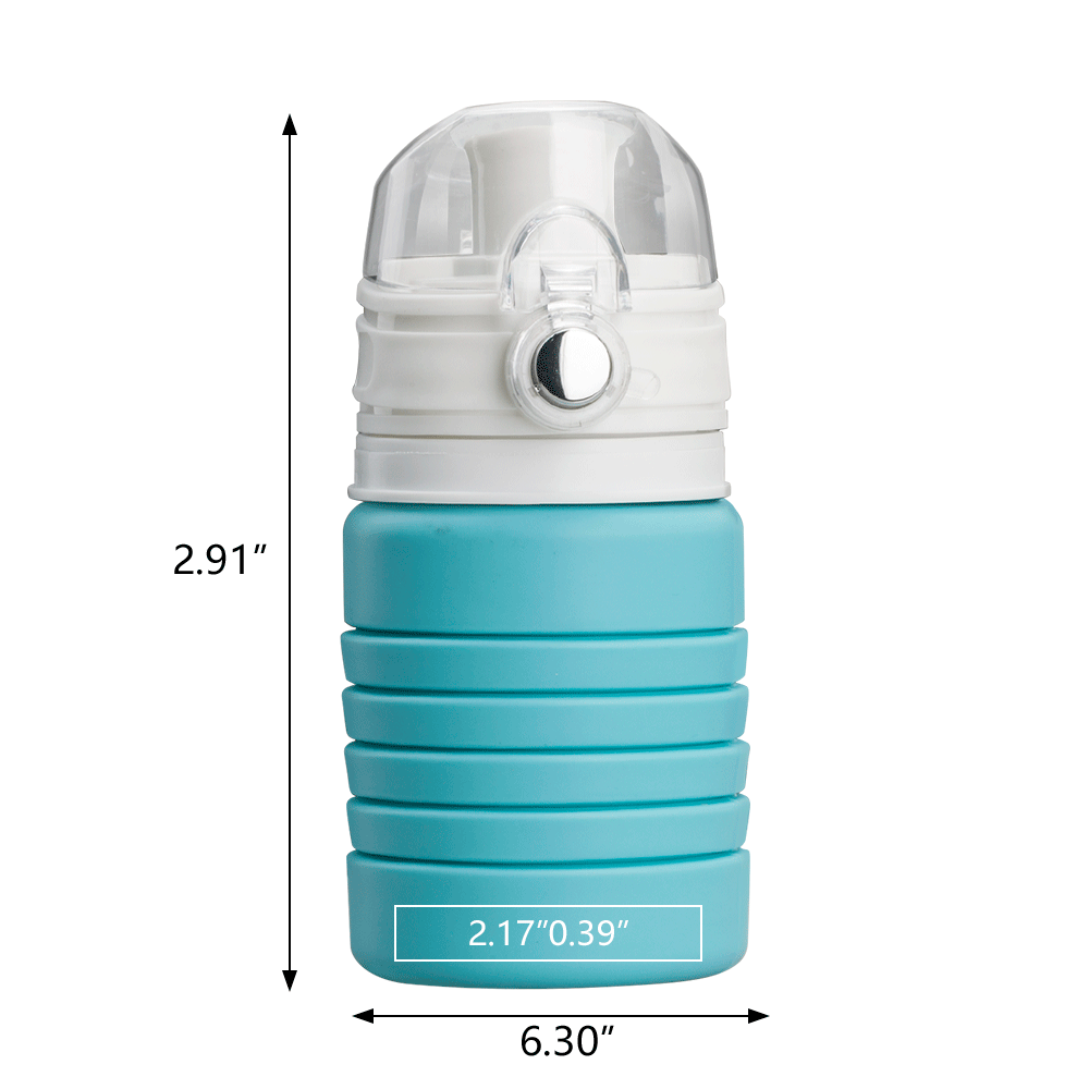 Pearch 17oz Silicone Collapsible Water Bottle