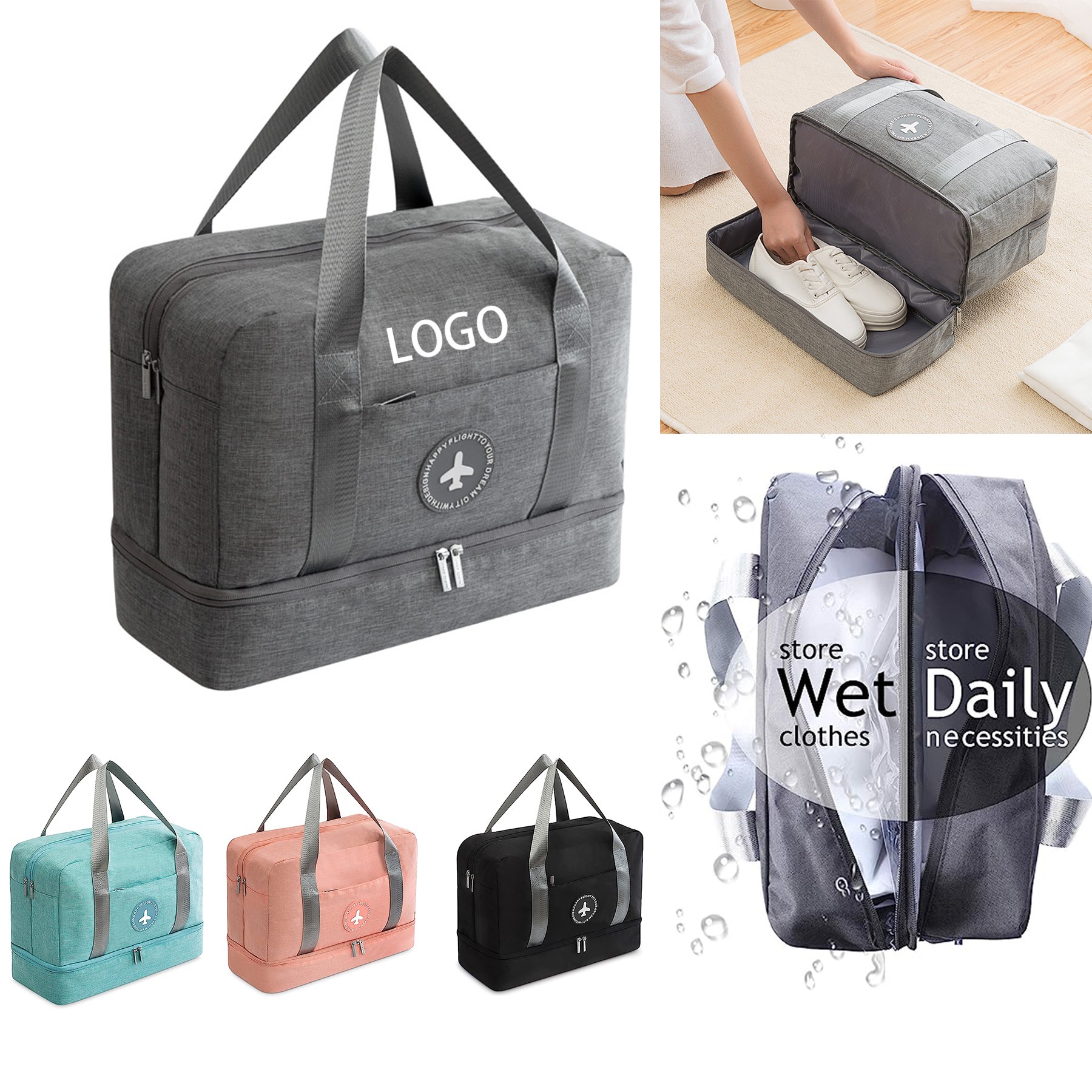 Luggage Dry Wet Separation Storage Bag 3