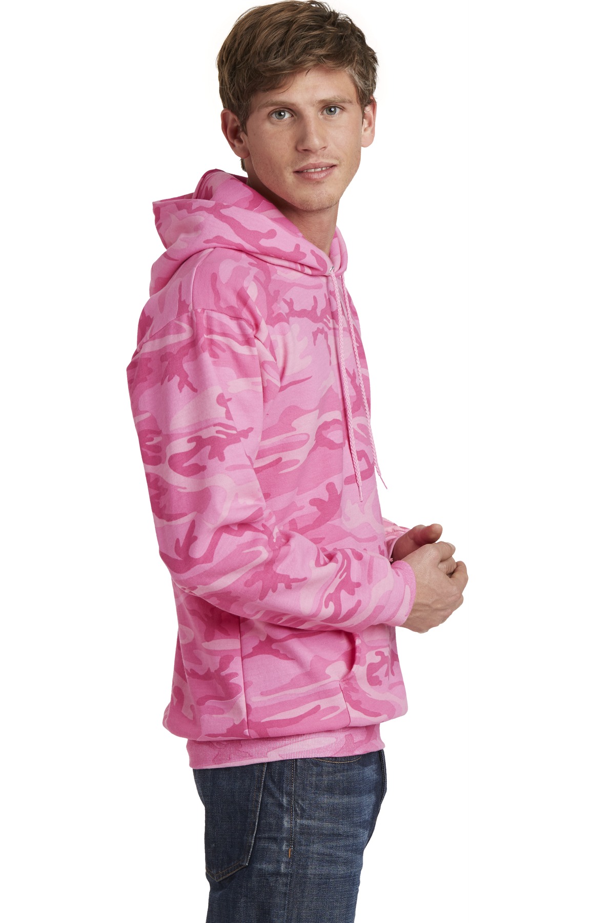 Port & Co Core Fleece Camo Pullover Hooded Sweatshirt. PC78HC 67
