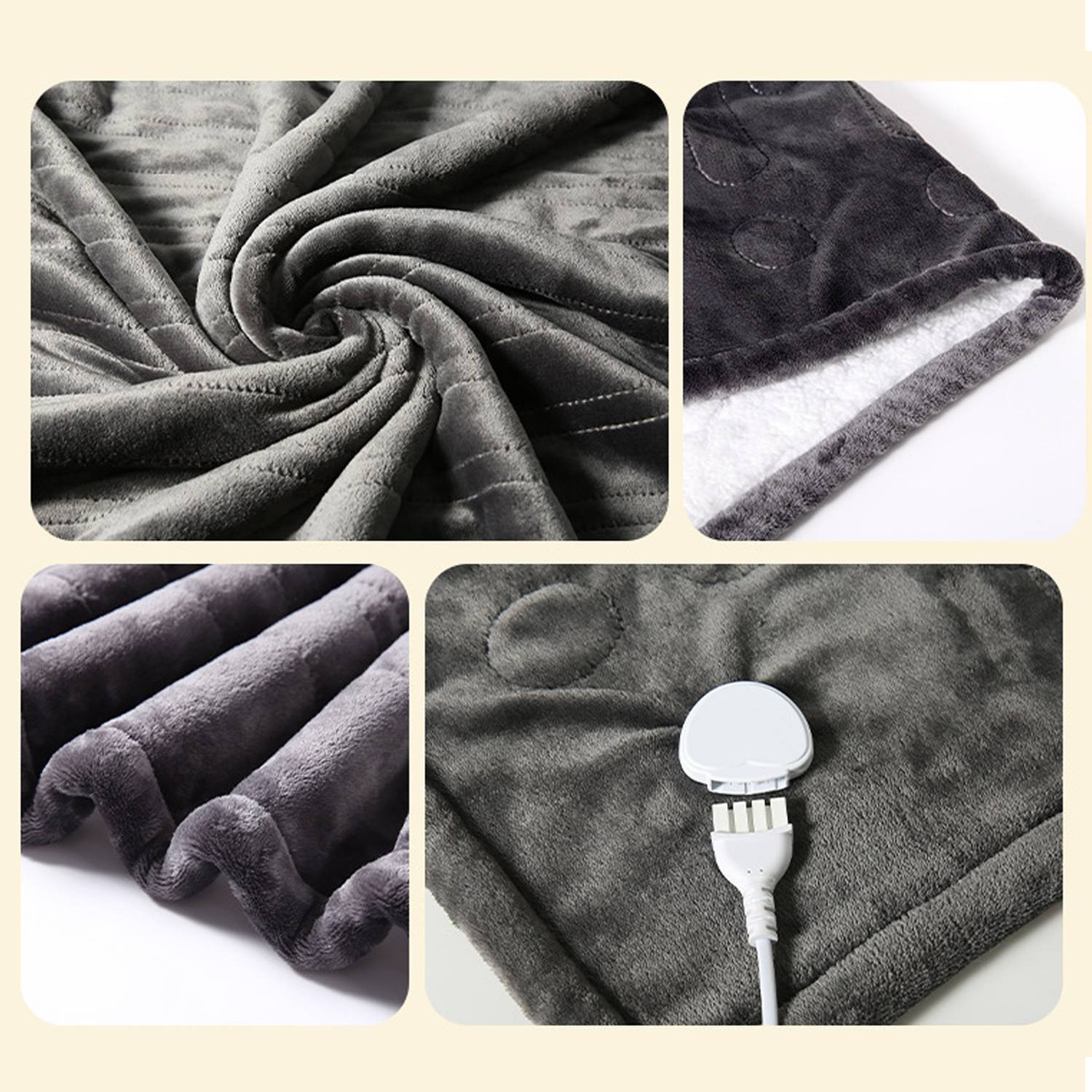 55" x 30" Washable Electric Fast Heat Blanket 5