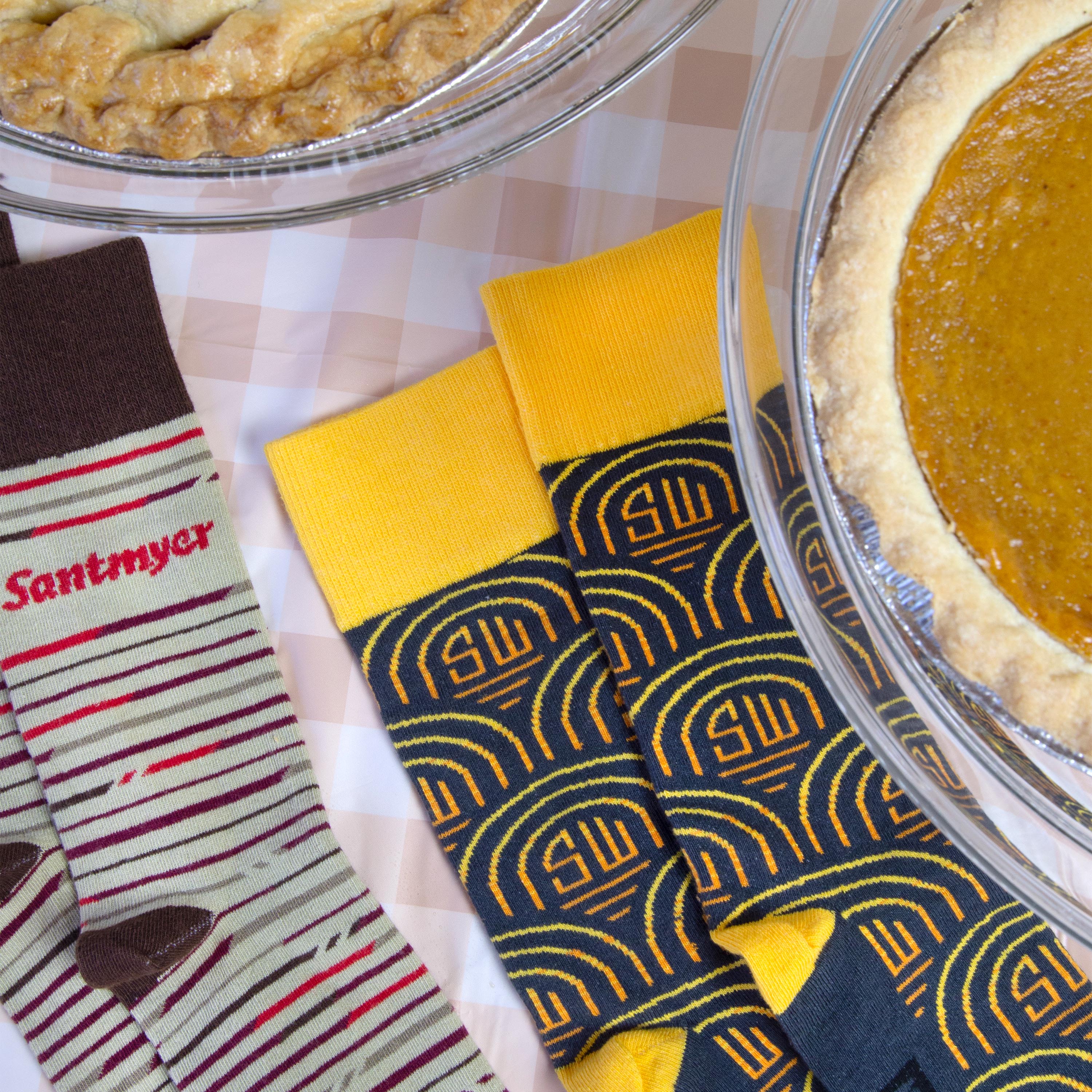 Regular Thanksgiving Socks - Grateful Feet for Turkey Day - American Made 1
