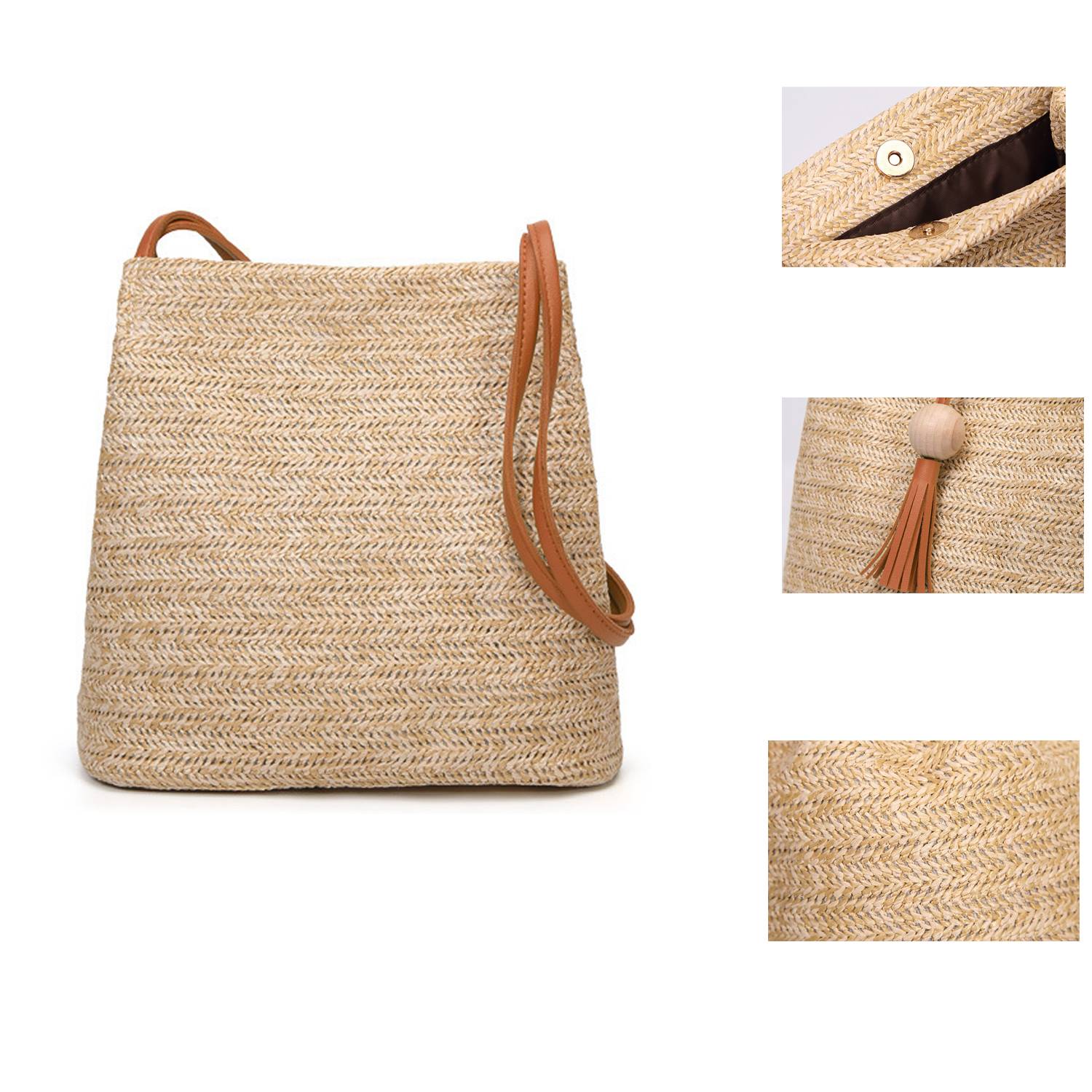 Weave Summer Straw Tote Bag 3