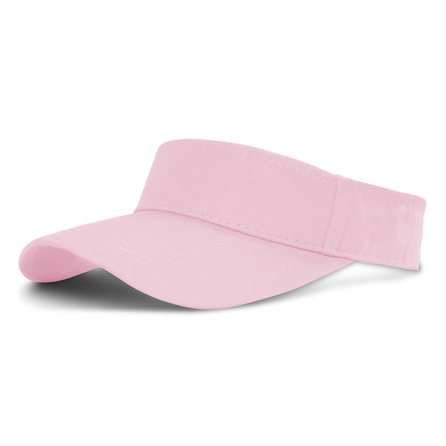 Stock Solid Color Cotton Visor 19