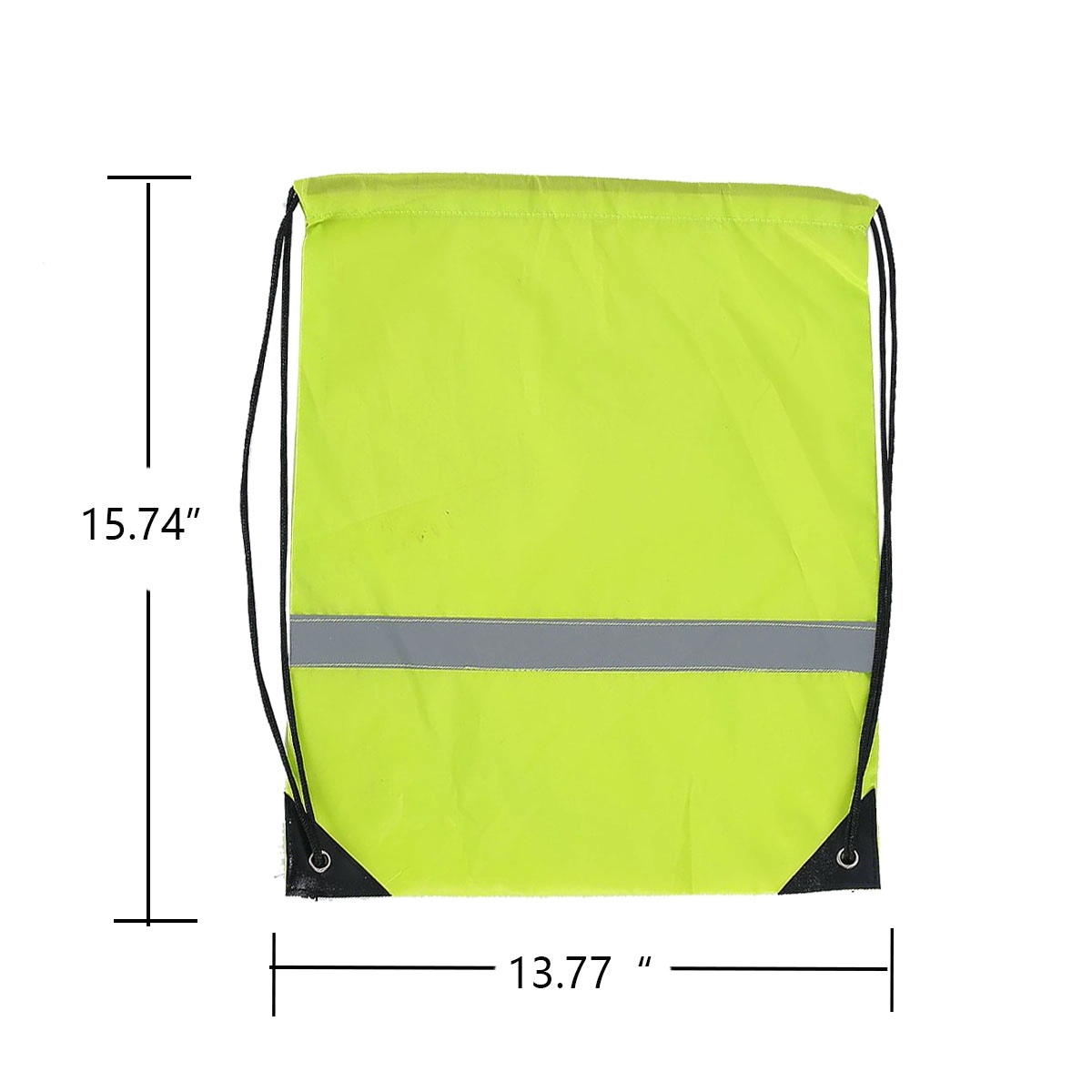 Nylon Drawstring Backpack Reflective Strip MOQ 50 PCS 3