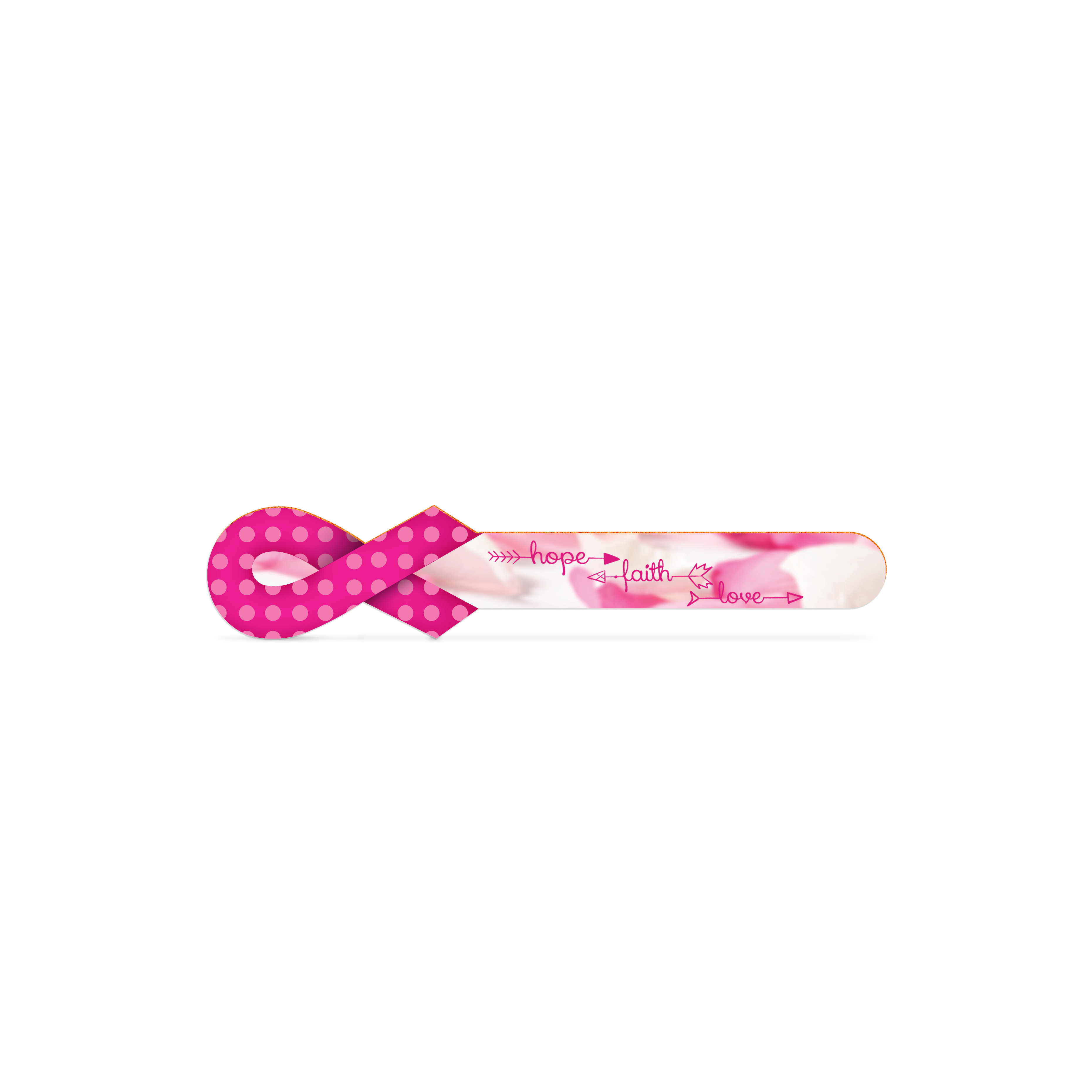 Ribbon Emery Board for Breast Cancer Awareness 20