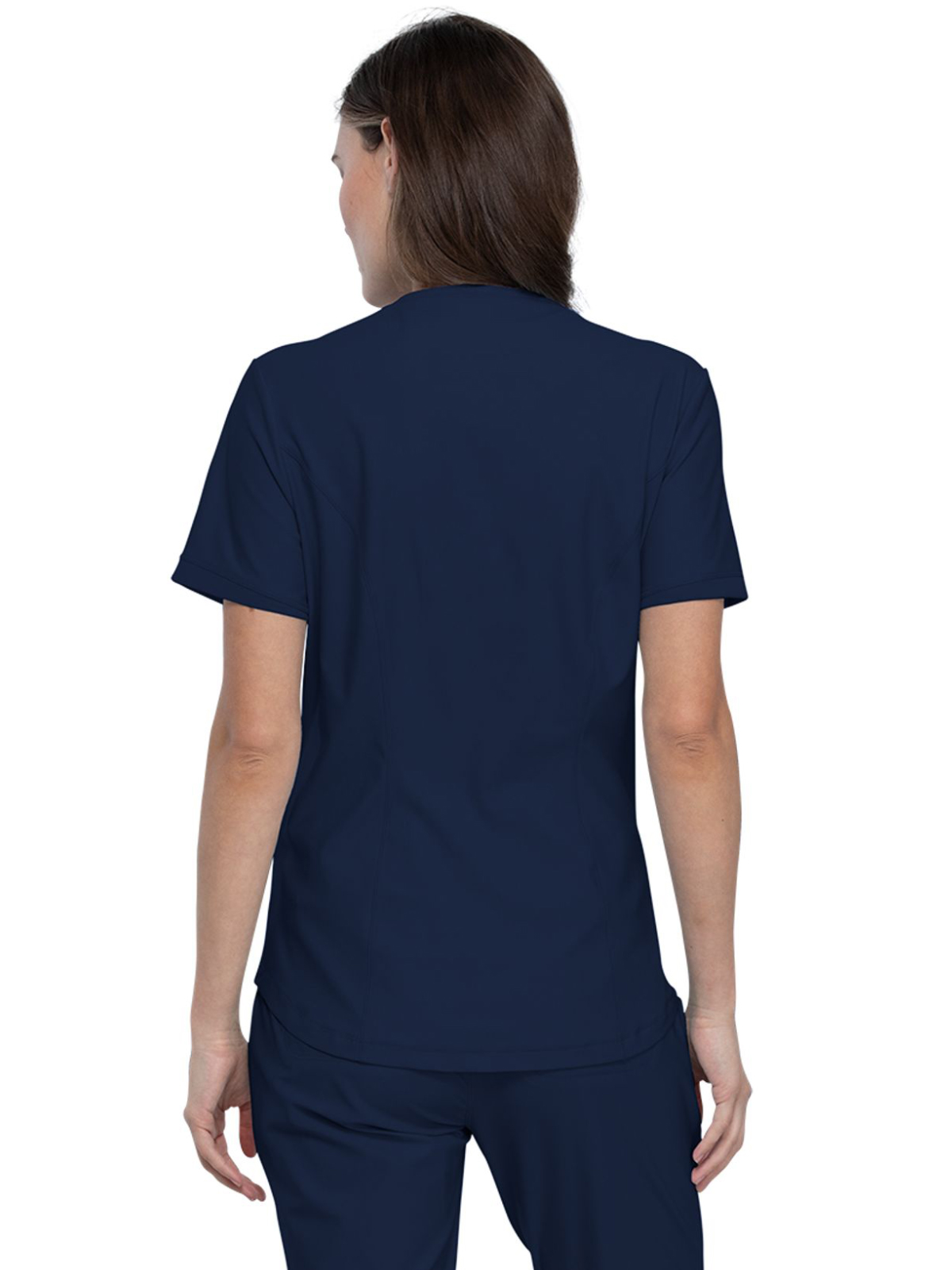 Cherokee - Form - Women's 2-Pocket Curved Hemline V-Neck Top 42