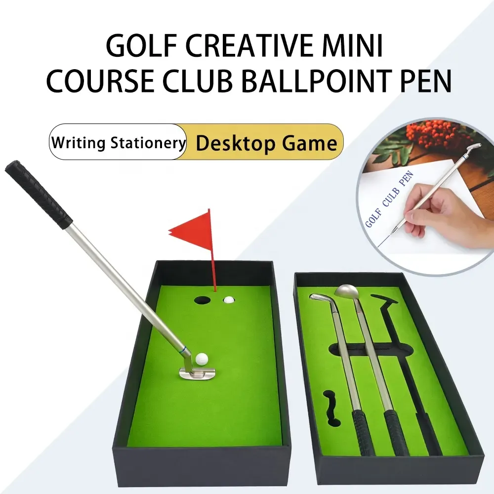 3Pcs Golf Clubs Ballpoint Pen Set Cool Stuff 2