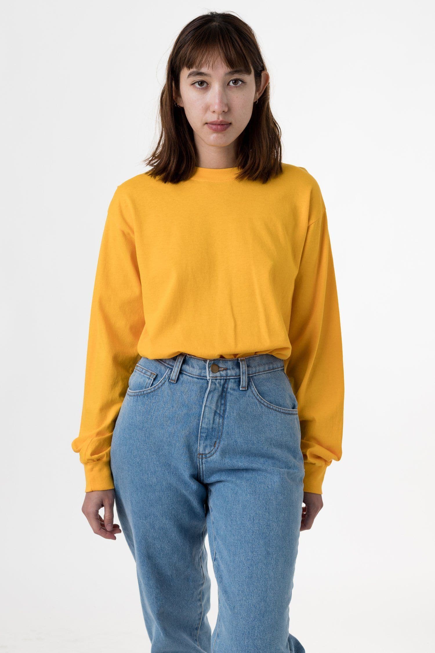 6.5 OZ L/S GARMENT DYE POCKET T-SHIRT 2