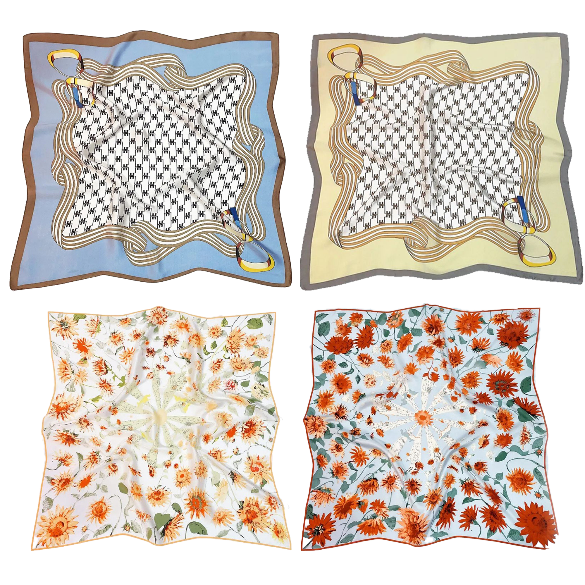 16 Momme Digital Printed Silk Scarf 3