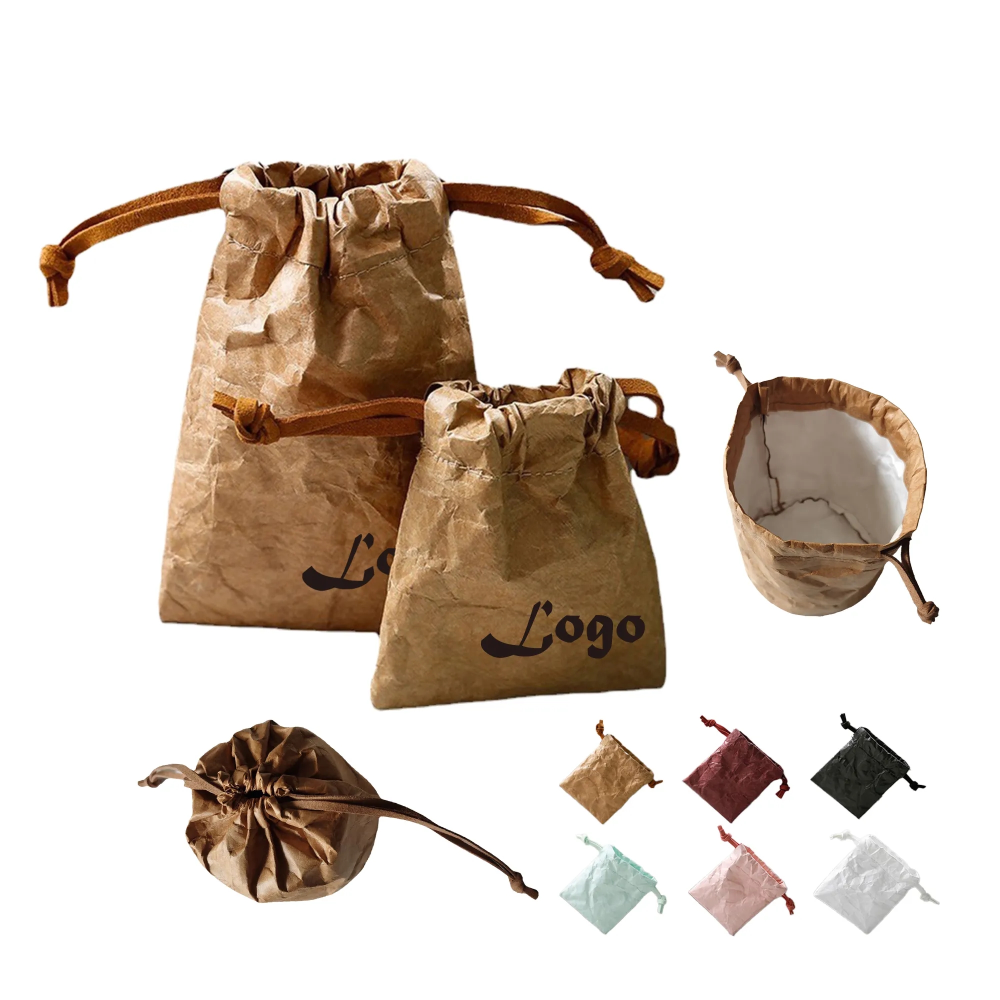 Tyvek Mini Drawstring Bag