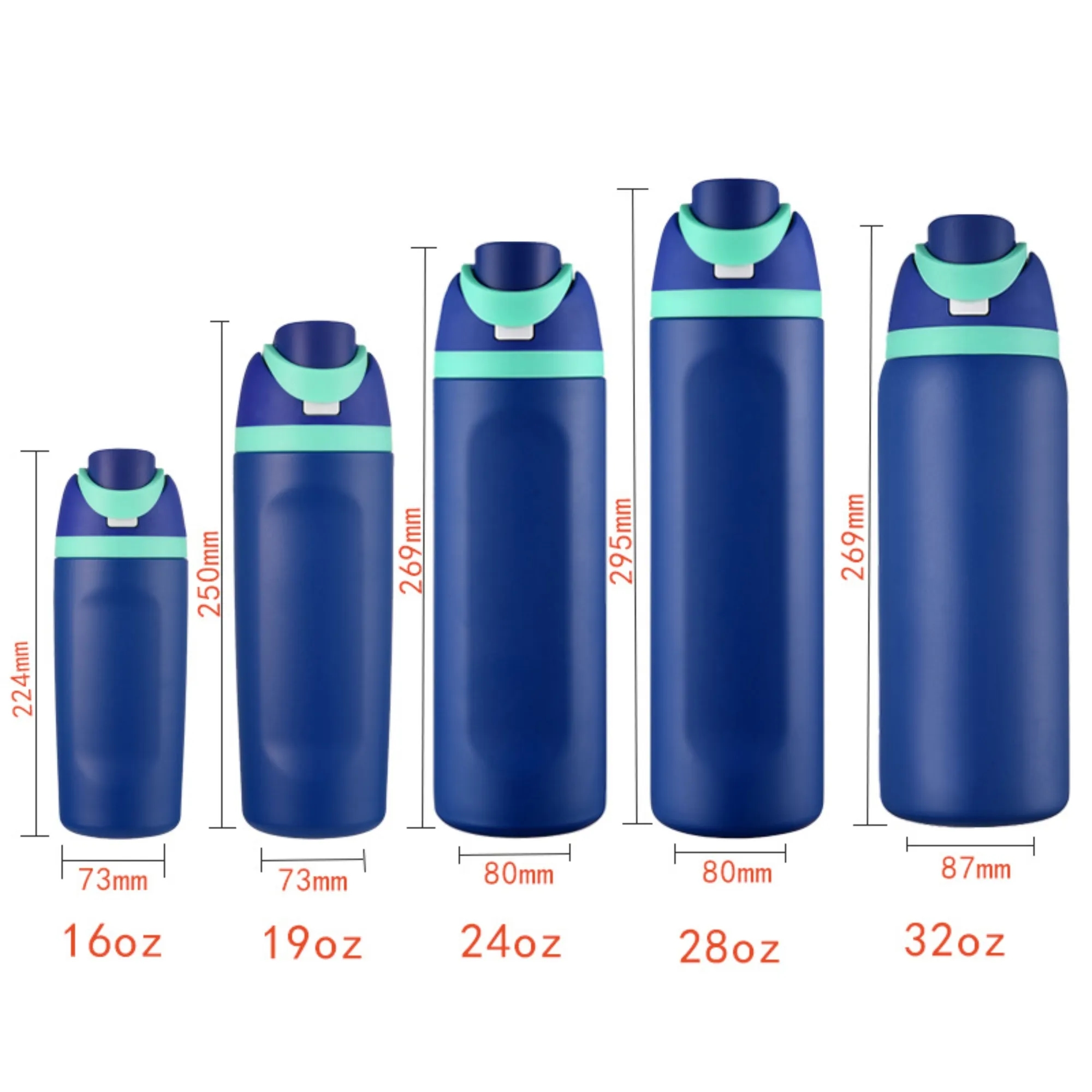 24OZ Stainless Steel Double Drink Sports Insulated Water Cup 14