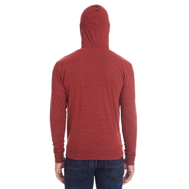 Threadfast Apparel Unisex Triblend Full-Zip Light Hoodie 12