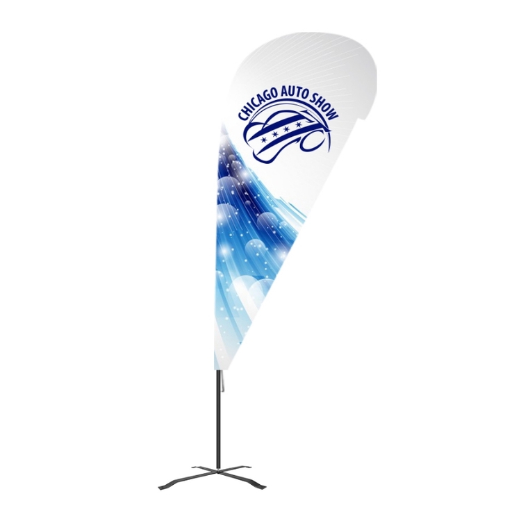 Flex Blade® G7 Teardrop Banner Pole Set Only - 6' 1