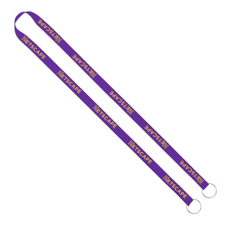 1/2" Screen Printed Lanyard with Double Clips 29