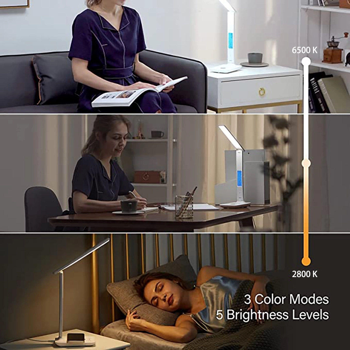 Led Desk Lamp With Wireless Charger 3