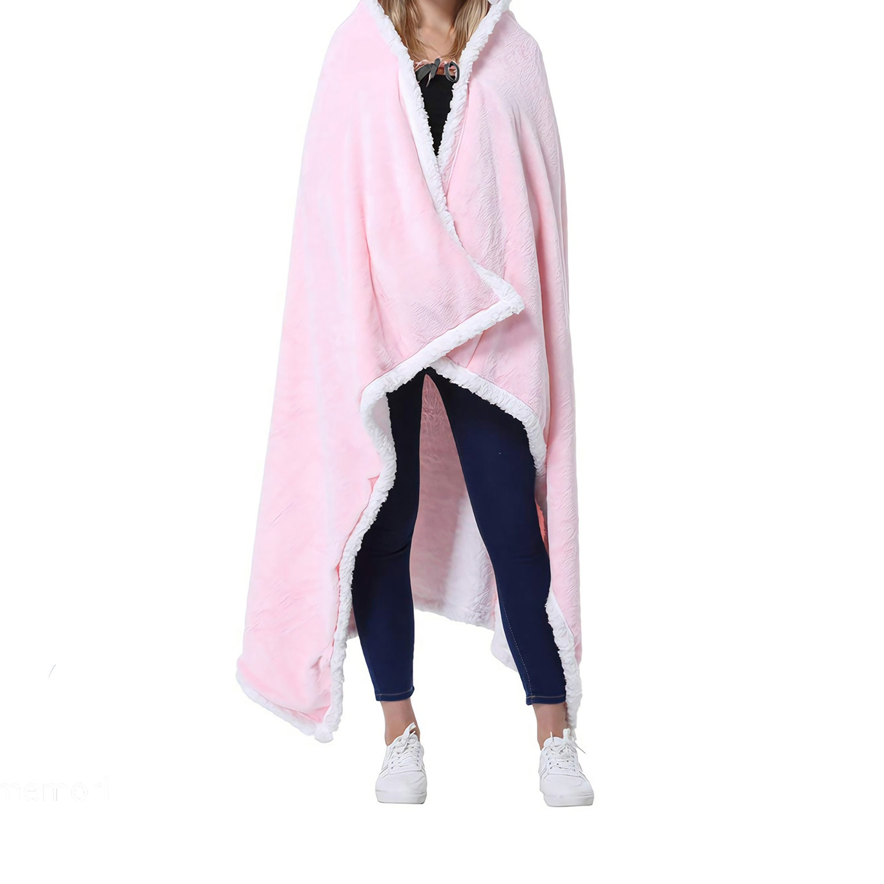 Polyester Sherpa Hooded Blanket 9