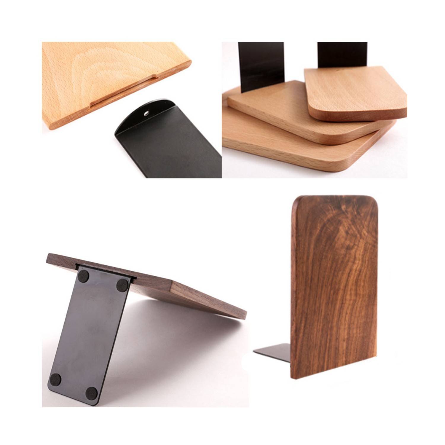Wooden Simple Book Stop 3
