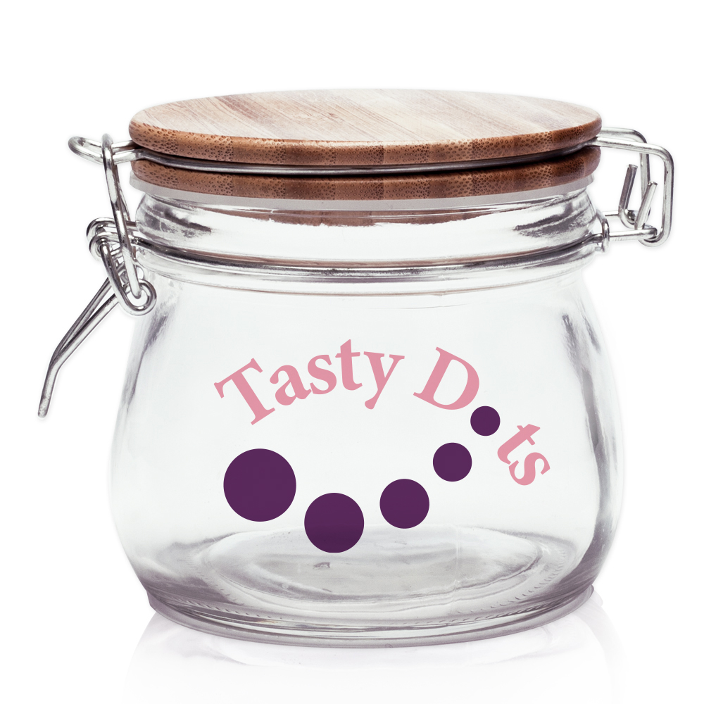 16 oz. Hearty Glass Storage Jar (2 Color Imprint) 2