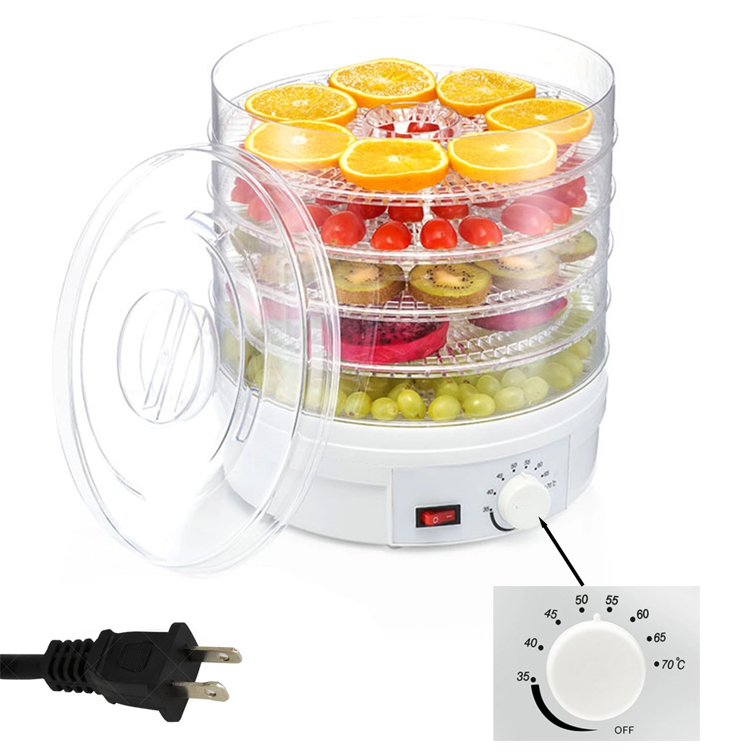 Food Dehydrator For 5 Trays 2