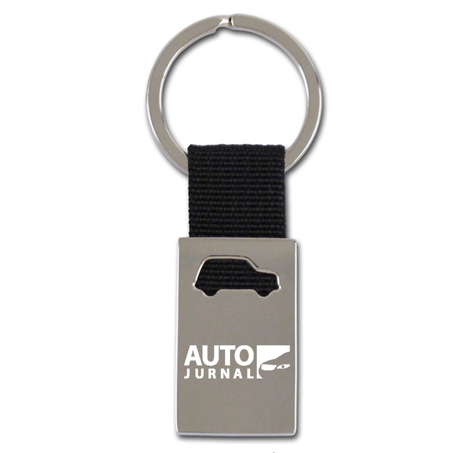 Car Shape Keychain - Alloy With Fabric Strap 1