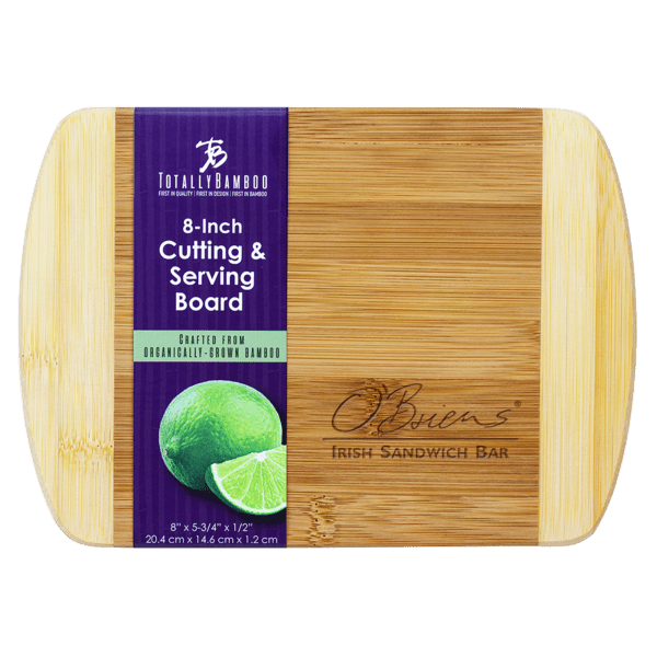 Two-Tone Bar 8" x 5-3/4" Bamboo Cutting Board 6