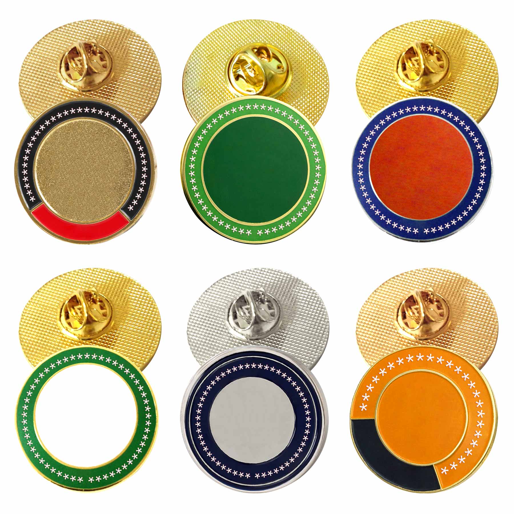 Zinc Alloy Button Badges 1