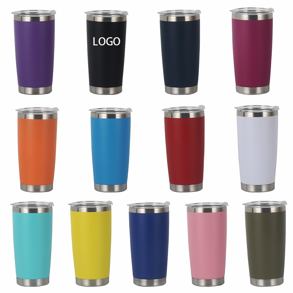 20oz Stainless Steel Vacuum Travel Mug Tumbler w/Lid 3