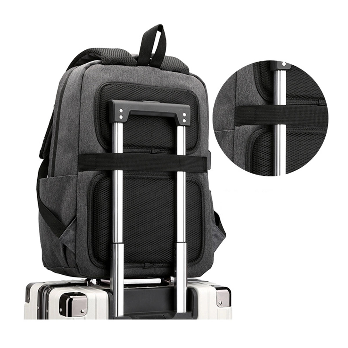 Travel Laptop Backpack With USB Charging Port 4