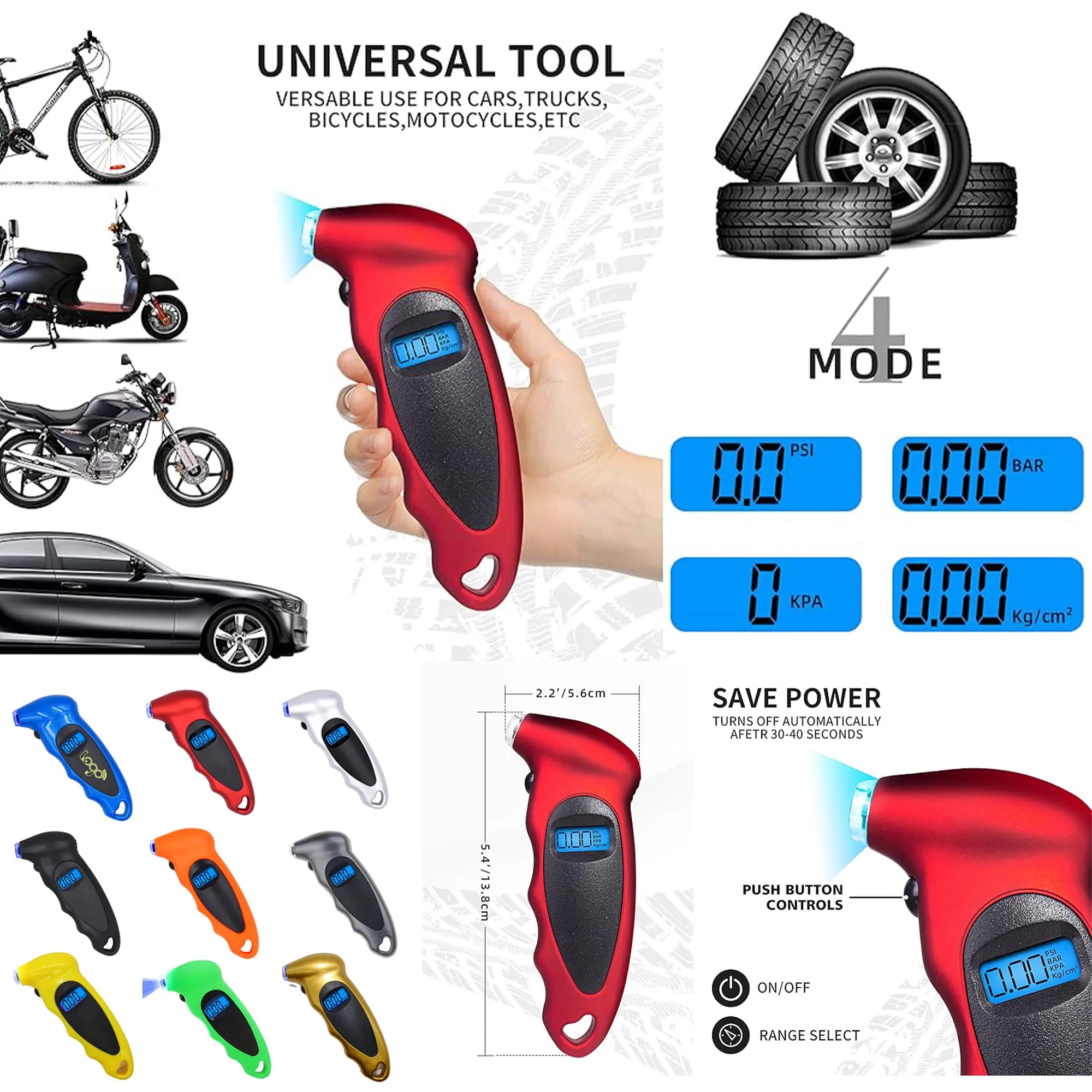 Digital Tire Pressure Gauge 150 PSI 2