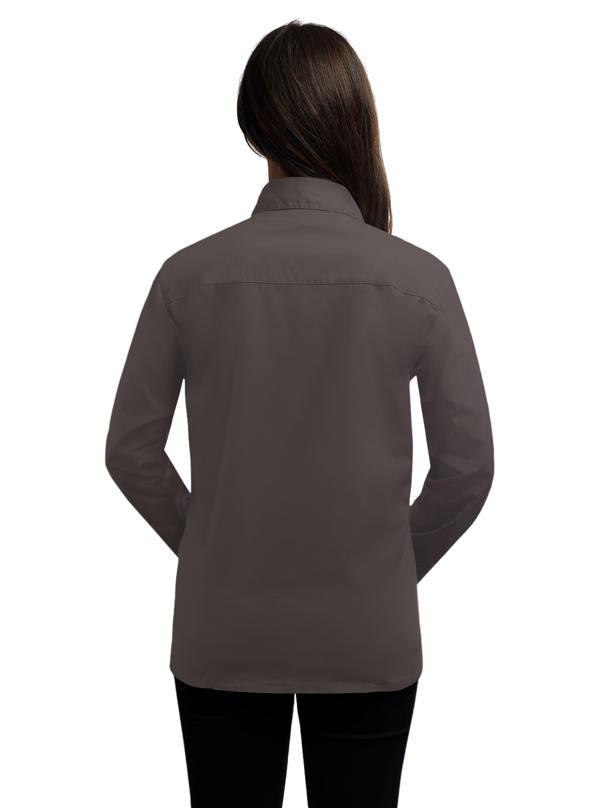 Blue Generation - Women's Pocketless Long Sleeve Poplin Shirt 18